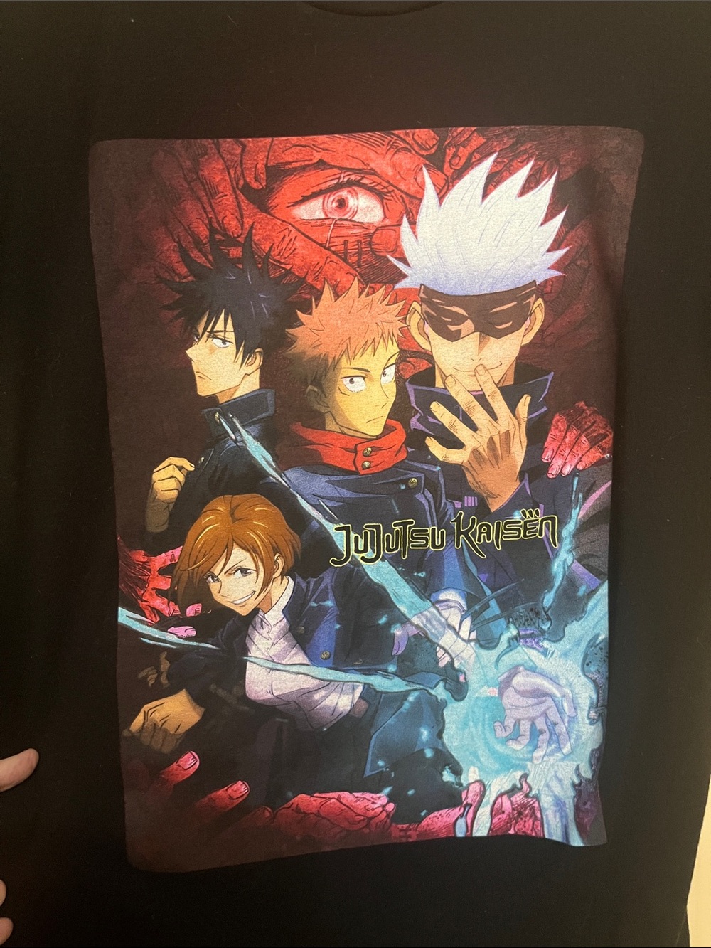 Jujutsu Kaisen Black Short Sleeve Graphic Tee - Anime Characters